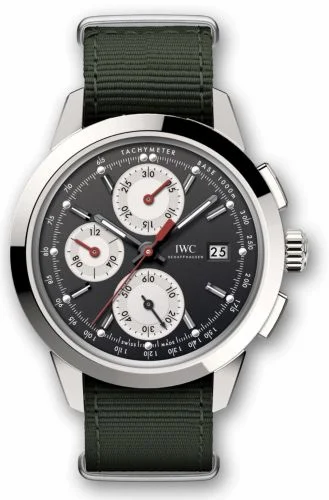IWC Ingenieur Chronograph Custom Stainless Steel / Black-Silver-Red / NATO IW3808-DI (IW3808DI)
